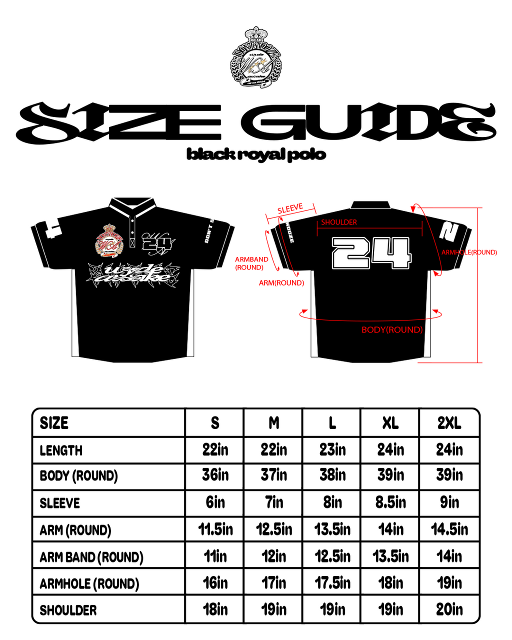 BLACK ROYAL POLO